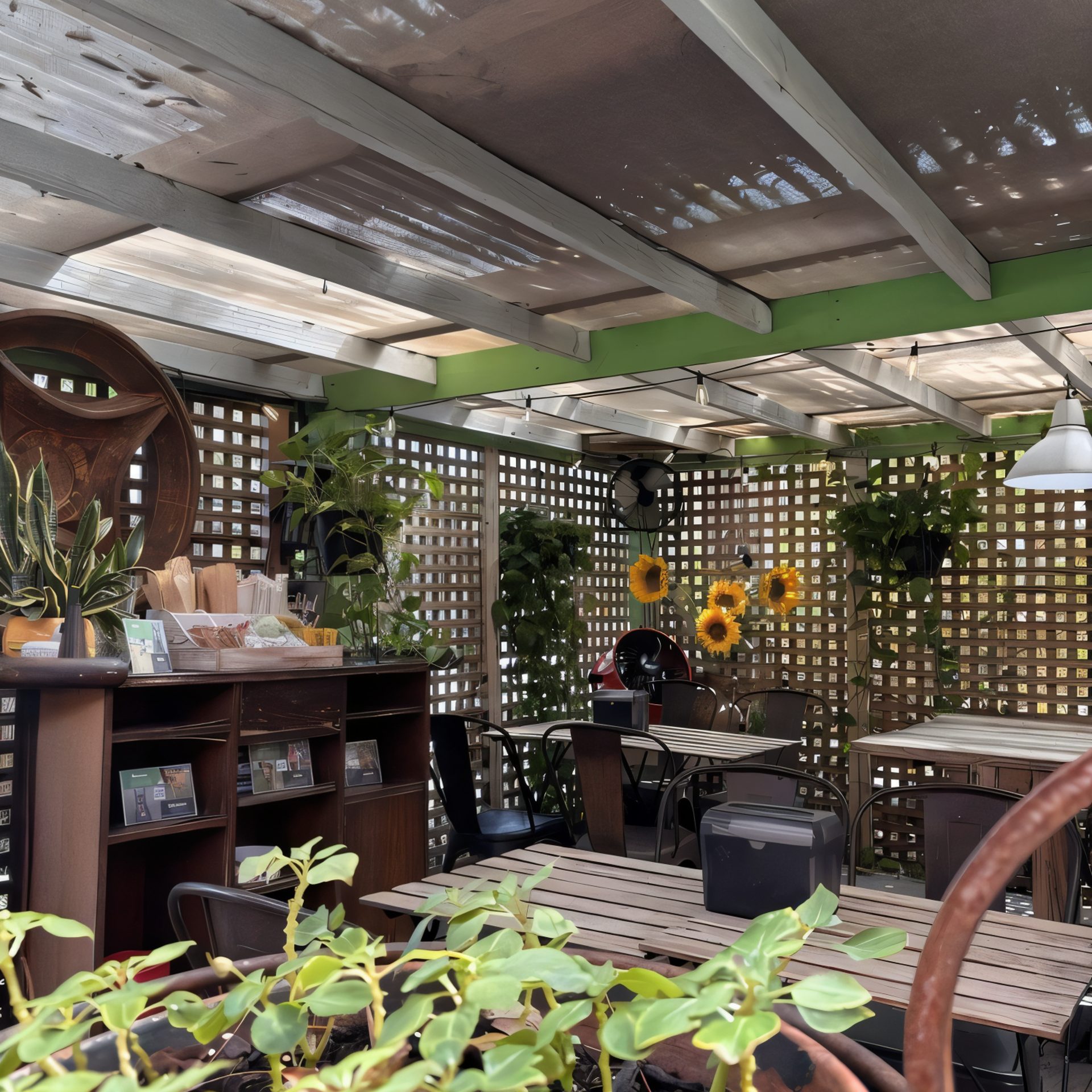 Relaxed Garden Dining Experience