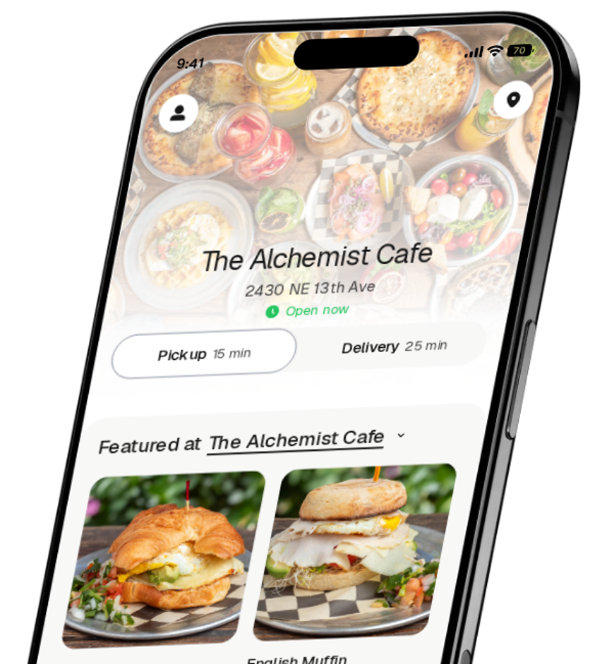 The Alchemist Café app preview